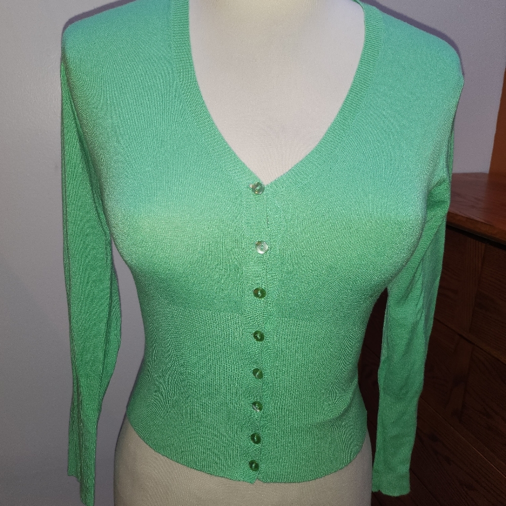 Green Cardigan